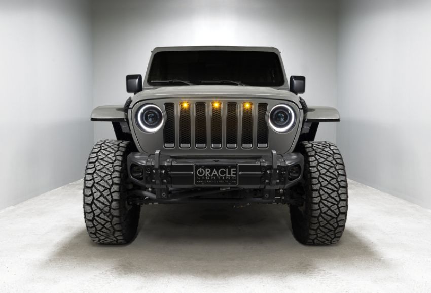 Oracle Lighting 5839-335 Oculus ColorSHIFT Bi-LED Projector Headlights -Jeep Wrangler JL / Gladiator JT