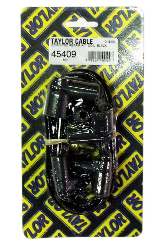 Taylor Cable 45409 8mm Spiro-Pro Coil Wire Kit- Black