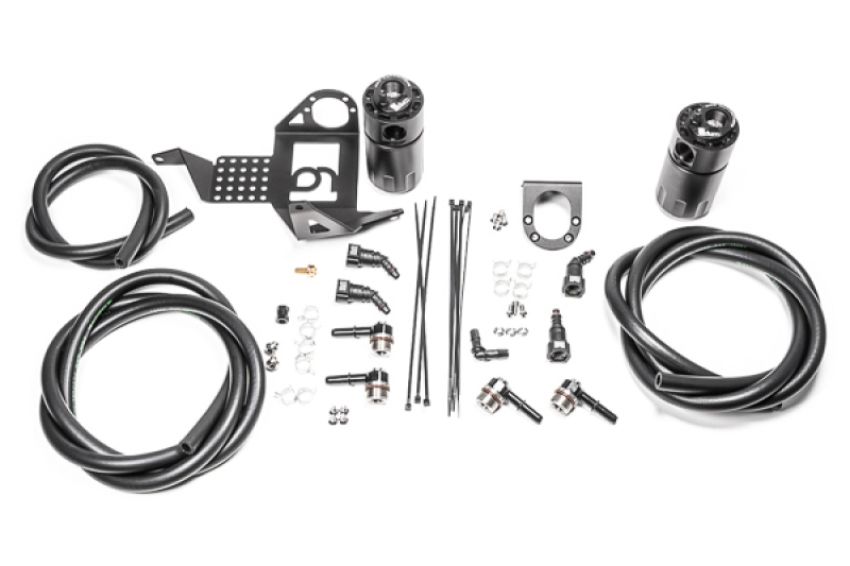 Radium Engineering 20-1338-FL DUAL CATCH CAN KIT, 98-05 MAZDA MX-5, FLUID LOCK