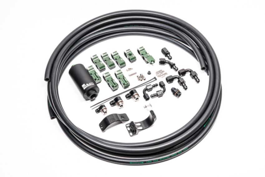 Radium Engineering 20-0702-05 FUEL HANGER PLUMBING KIT, LATE NISSAN, MICROGLASS FILTER