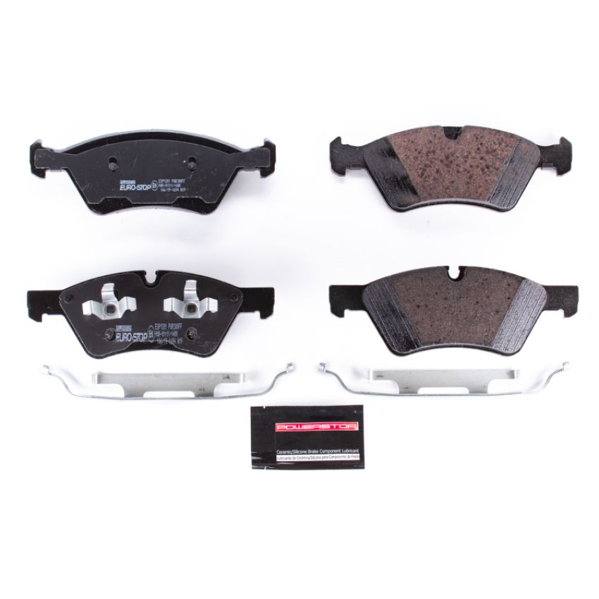 PowerStop ESP1201 EuroStop ECE-R90 Certified Brake Pad Set