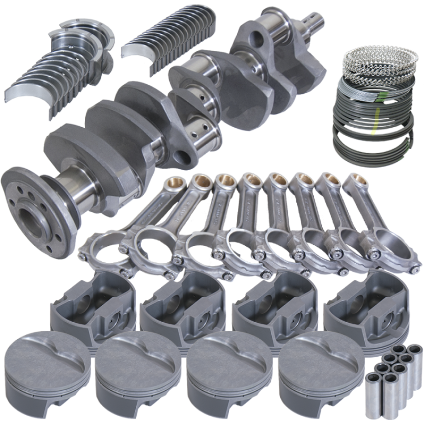 Eagle 62011040 Chevy Pro Street 384 Rotating Assembly 4140 Crankshaft w/ 4340 I Beam Rods & Flat Top Pist