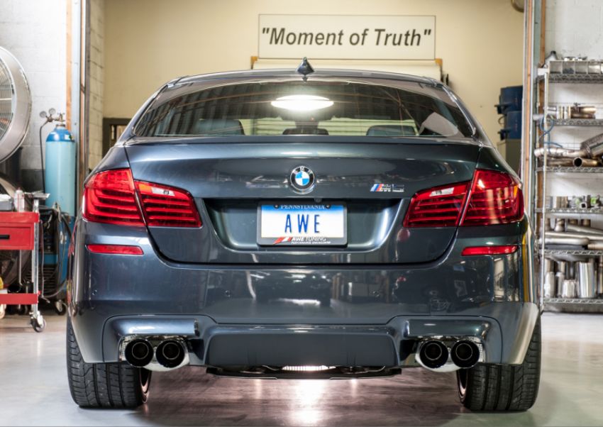 AWE Tuning 3015-43066 BMW F10 M5 Touring Edition Axle-Back Exhaust Diamond Black Tips