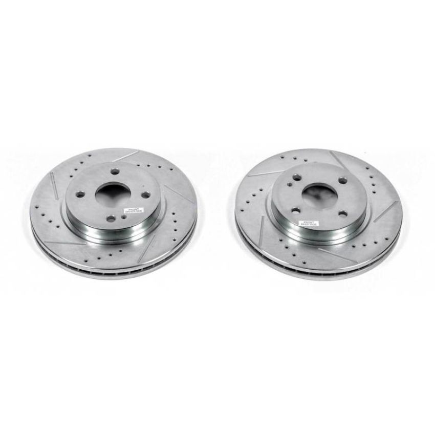 PowerStop JBR1561XPR PowerStop Evolution Performance Drilled, Slotted & Plated Brake Rotor Pair