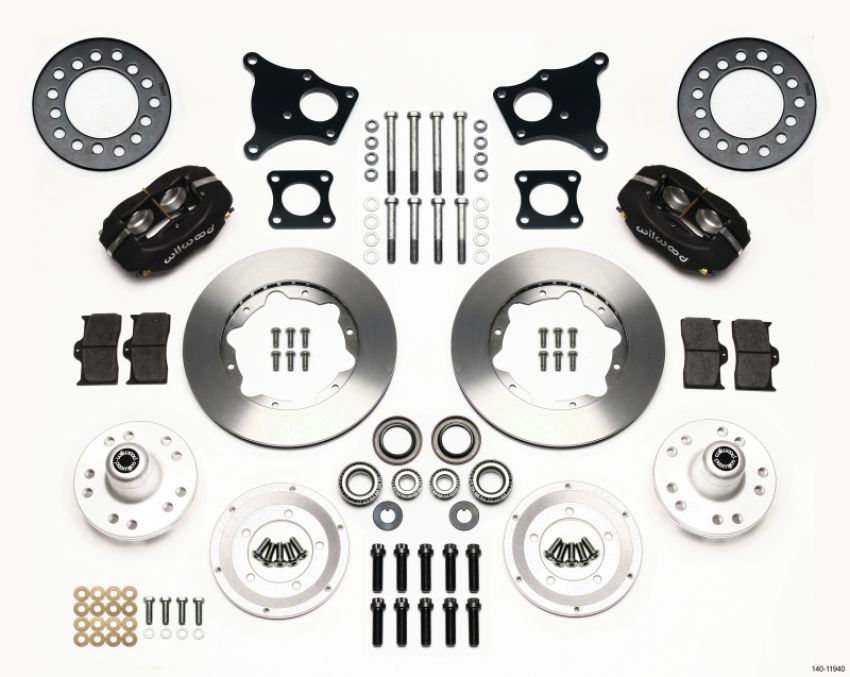 Wilwood 140-11940 Forged Dynalite Front Kit 11.00in AMC 71-76 OE Disc w/o Bendix Brakes