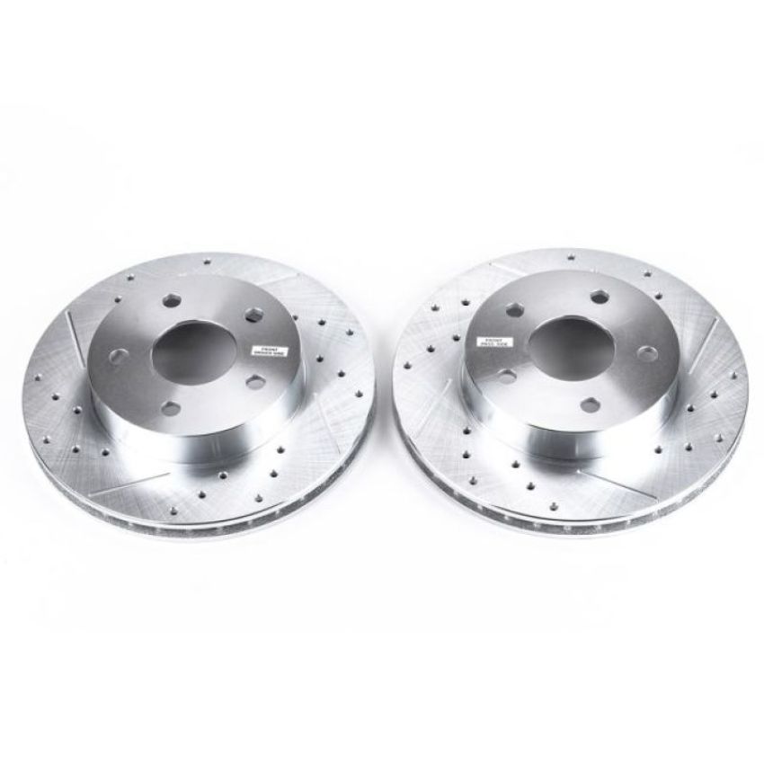 PowerStop AR8742XPR PowerStop Evolution Performance Drilled, Slotted & Plated Brake Rotor Pair