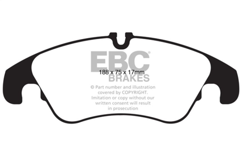 EBC Brakes ED92022 Truck/SUV Extra Duty Brake Pads
