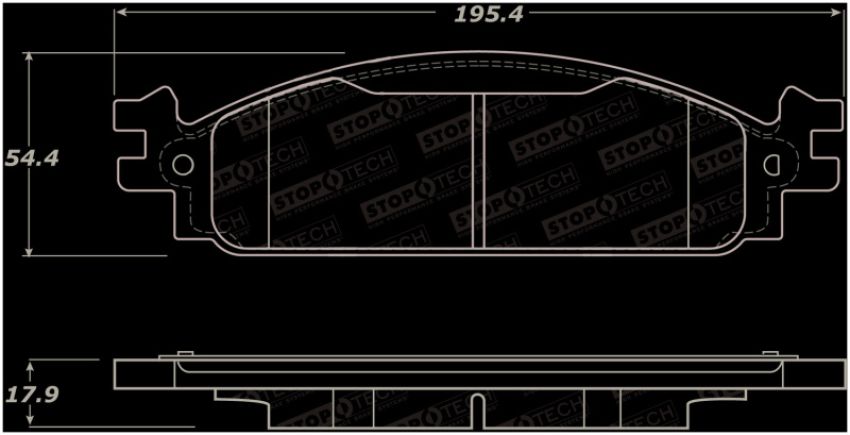 Stoptech 308.13760 Street Brake Pads - Front