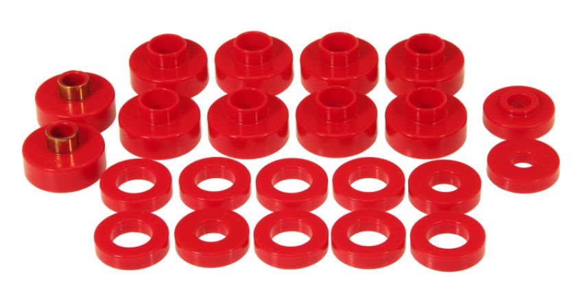 Prothane 1-102 76-79 Jeep CJ5/CJ7 Body Mount 22 Bushing Kit - Red