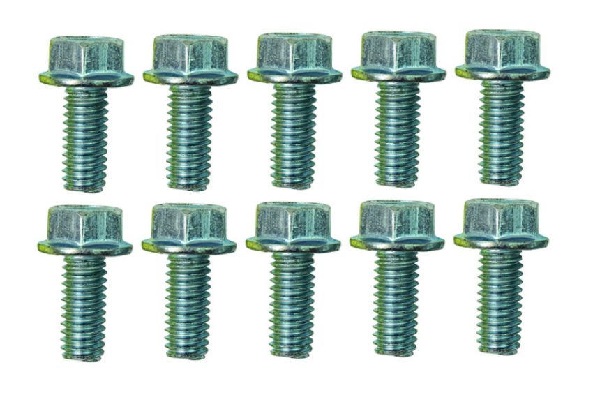 Moroso 38843 5/16in-18 x .750in Serrated Zinc Flange Bolt  - 10 Pack