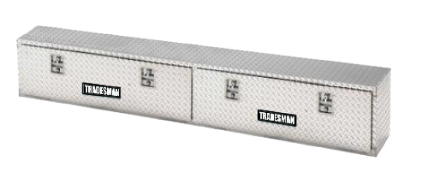 Tradesman 8196T Aluminum Top Mount L-Wing Box (96in.) - Brite