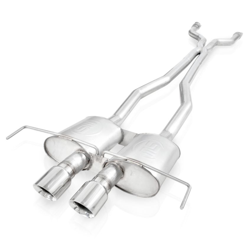 Stainless Works CTSV9CPCBC 2009-15 Cadillac CTS-V Coupe 3in Catback System X-Pipe Chambered Mufflers 4in Tips