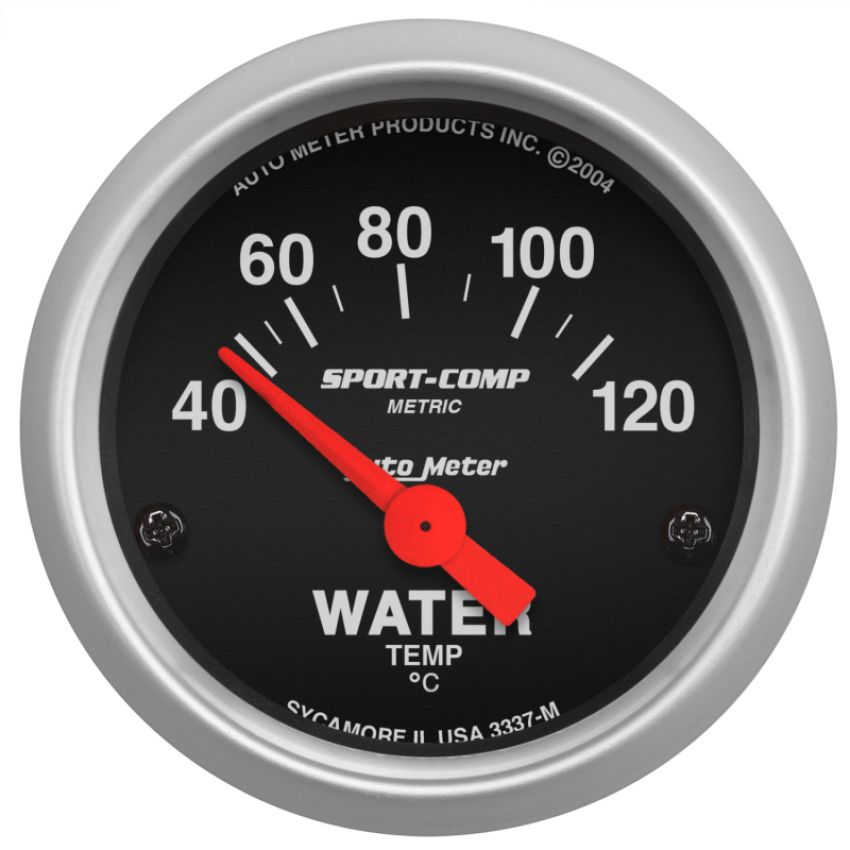 AutoMeter 3337-M GAUGE, WATER TEMP, 2 1/16