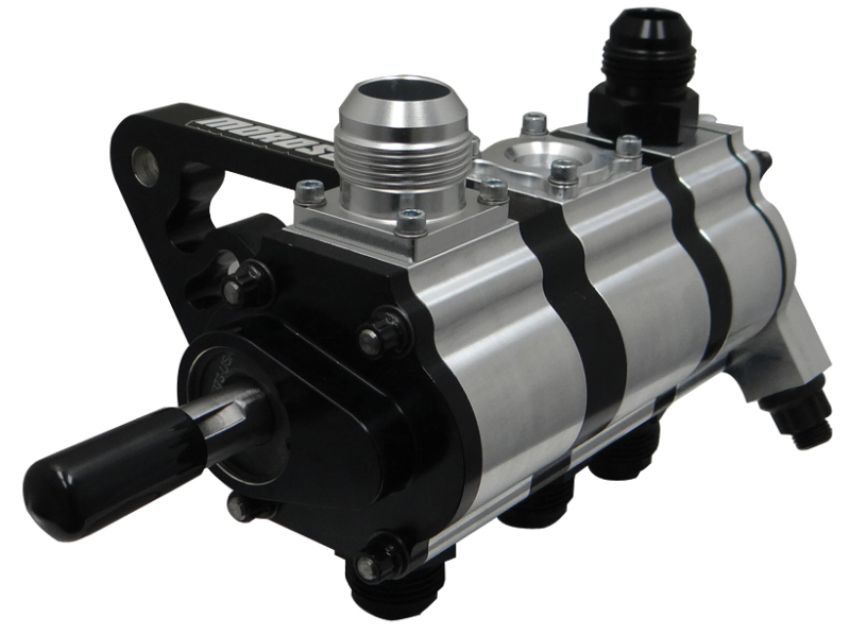 Moroso 22363 3 Stage Dry Sump Oil Pump w/Fuel Pump Drive - Tri-Lobe - Left Side - 1.200 Pressure
