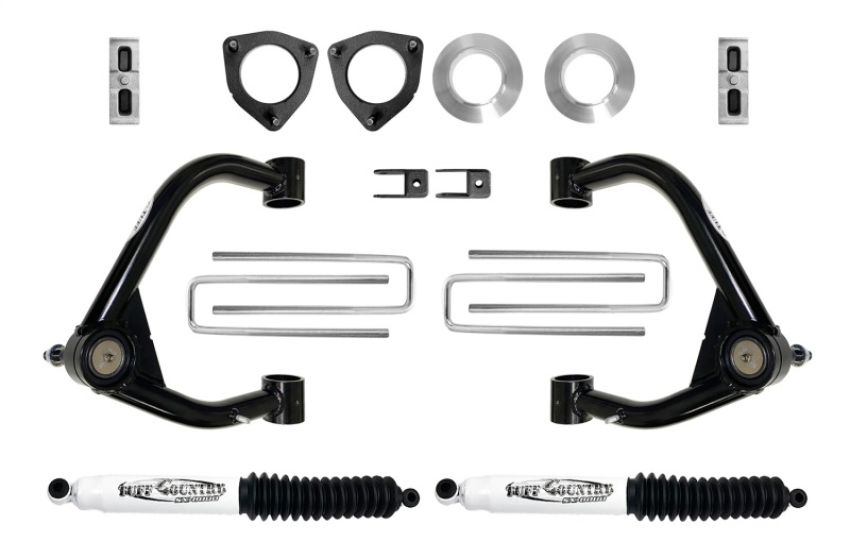 Tuff Country 14199KN 19-23 Chevy 1500 4x4 4in Lift Kit w/ Upper Control Arms & Shocks