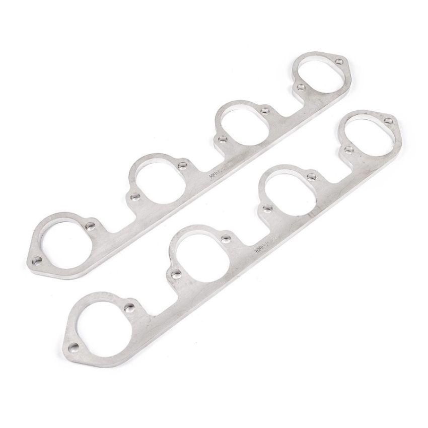 Stainless Works HFBBF1225 Big Block Ford Flat Tall Oval Port Header 304SS Exhaust Flanges 2-1/4in Primaries