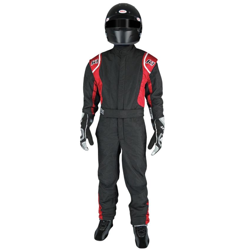 K1 RACEGEAR K1R20-PRY-NR-4XS Suit Precision II 4X- Small Black/Red