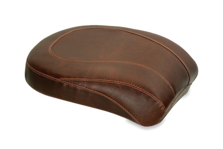 Mustang Motorcycle 76815 Mustang 00-15 Harley Softail Standard Rear Tire Wide Tripper Passenger Seat - Distressed Brown