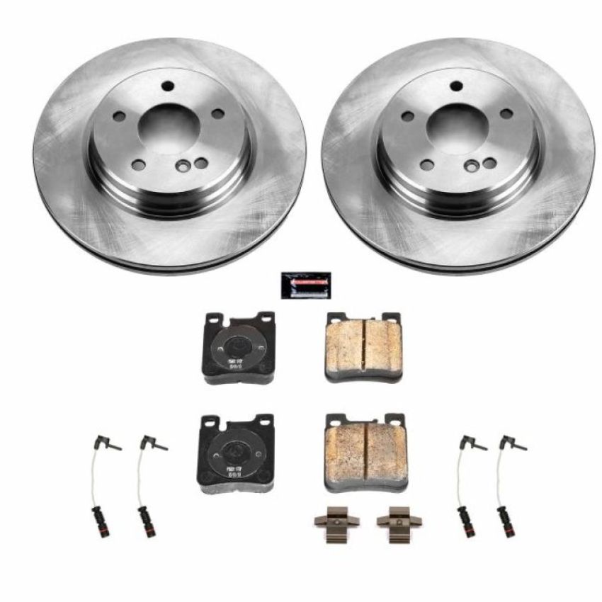 PowerStop KOE6472 OE Stock Replacement Low-Dust Ceramic Brake Pad and Rotor Kit
