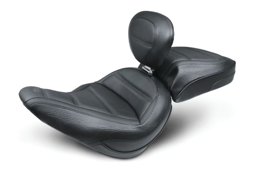 Mustang Motorcycle 79026 Mustang 18-21 Harley Softail Slim Standard Touring Recessed Passenger Seat - Black