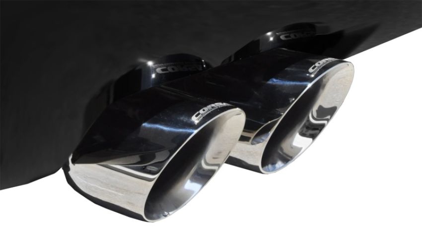 CORSA Performance 14886 Corsa 2012-2014 Cadillac Escalade DUB 6.2L V8 Polished Sport Cat-Back Exhaust