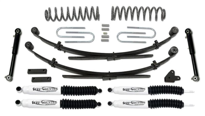 Tuff Country 43803KH 87-01 Jeep Cherokee 4x4 3.5in Lift Kit EZ-Flex w/Rear Leaf Springs (SX6000 Shocks)