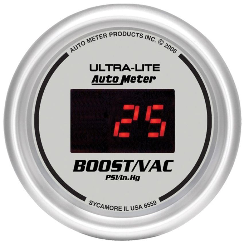 AutoMeter 6559 GAUGE, VAC/BOOST, 2 1/16