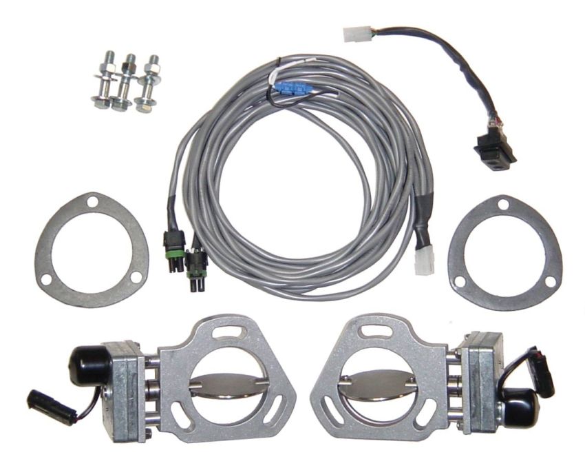 PYPES PERFORMANCE EXHAUST PYPHVE10 Exhaust Cutout Kit Dual 2.5in & 3in Pair