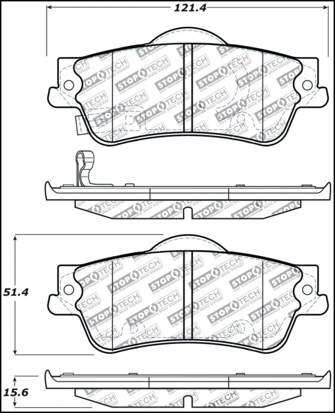 Stoptech 309.13520 Performance Brake Pads
