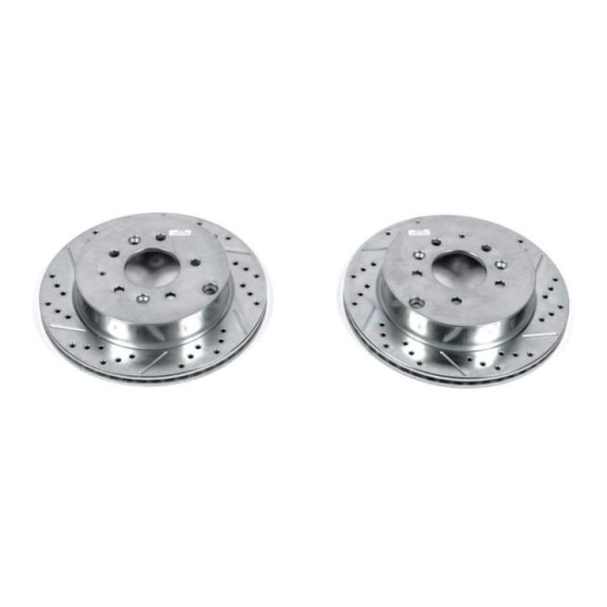 PowerStop JBR1397XPR PowerStop Evolution Performance Drilled, Slotted & Plated Brake Rotor Pair