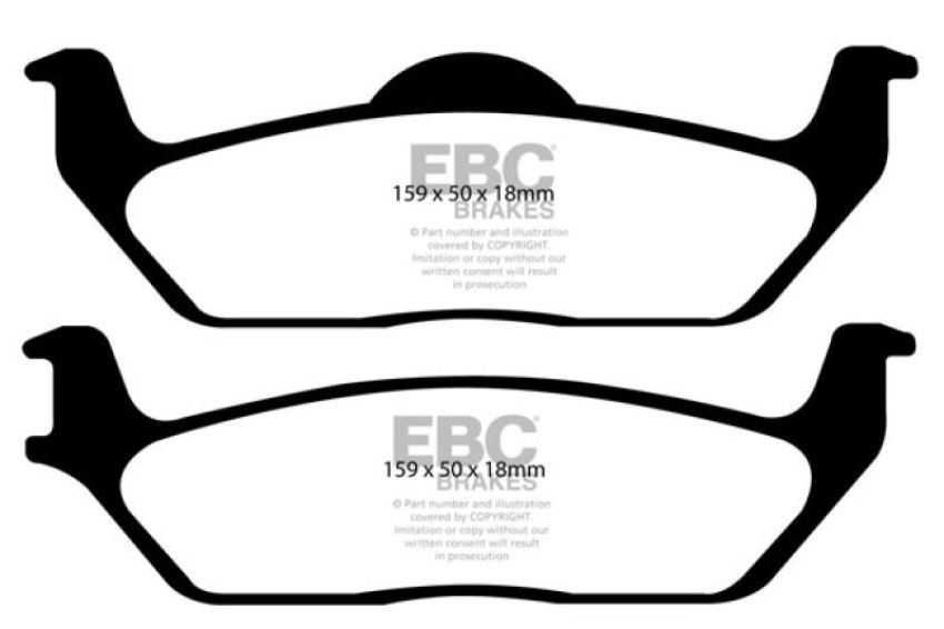 EBC Brakes DP61697 6000 Series Greenstuff Truck/SUV Brakes Disc Pads