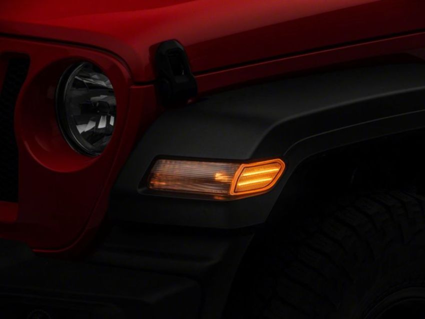 Raxiom J134142-JL 18-23 Jeep Wrangler JL Axial Series LED Fender Flare Marker Lights- Clear