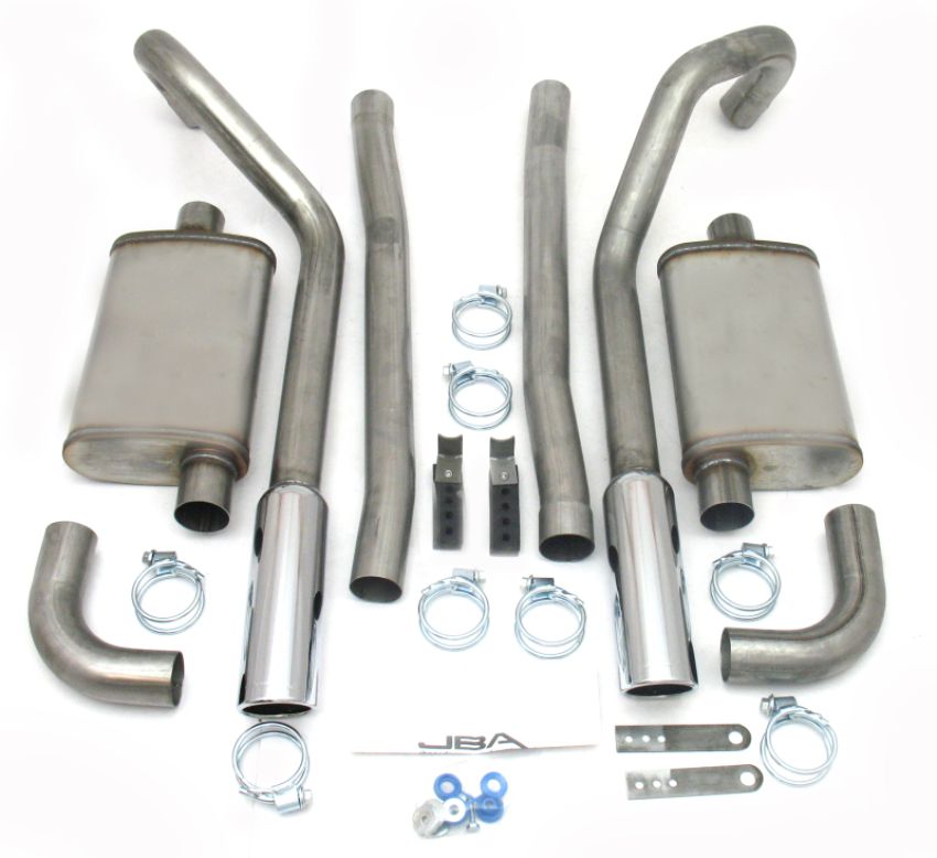 JBA 40-2655 65-70 Ford Mustang 260-428 409SS Dual Under Rear Valance Header Back Exhaust