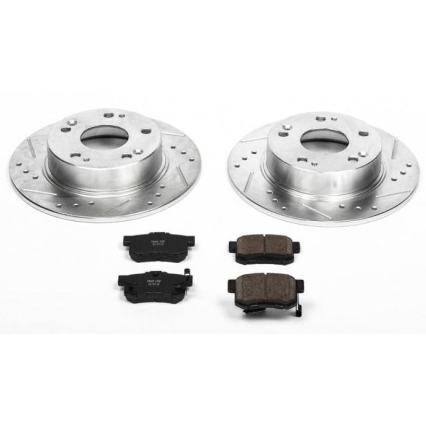 PowerStop K2391 Z23 Daily Driver Carbon-Fiber Ceramic Brake Pad and Drilled & Slotted Rotor Kit