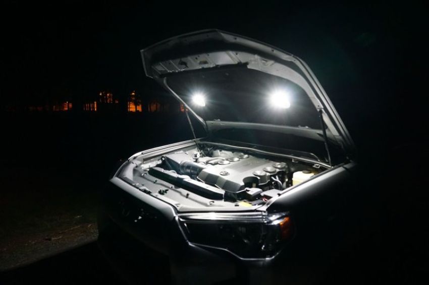KC HiLiTES 355 KC Cyclone V2 LED Under Hood 2-Light System Universal