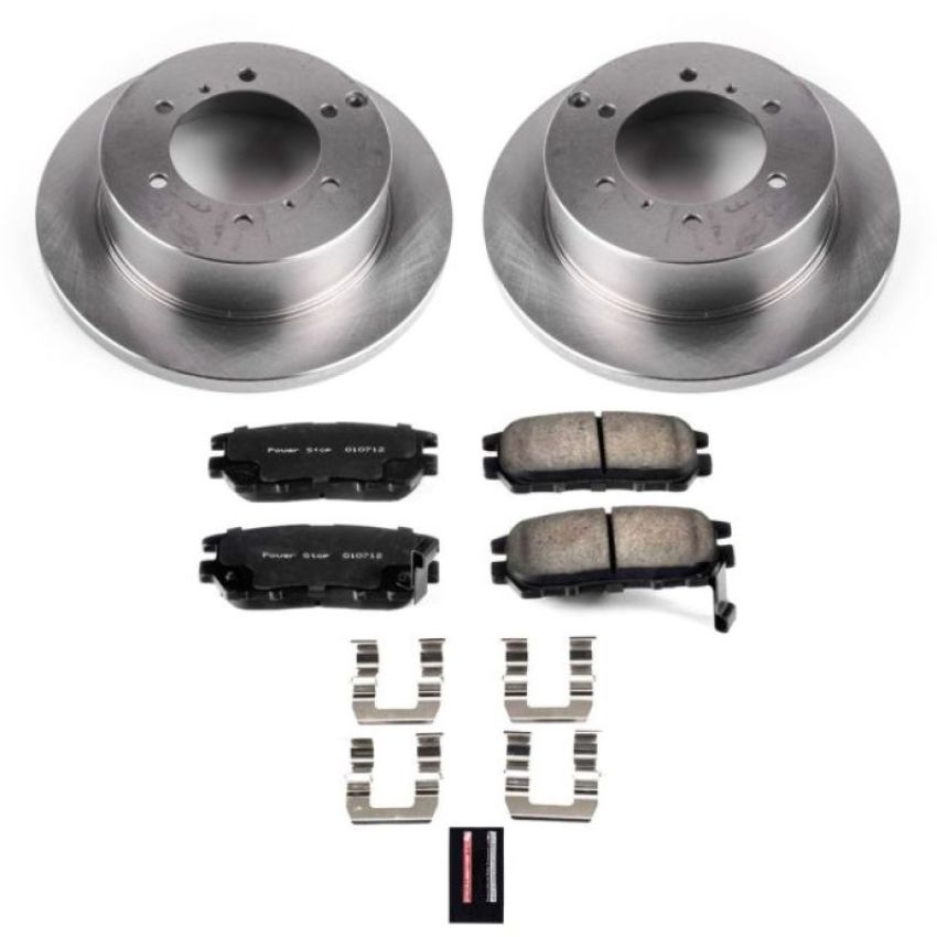 PowerStop KOE5022 OE Stock Replacement Low-Dust Ceramic Brake Pad and Rotor Kit