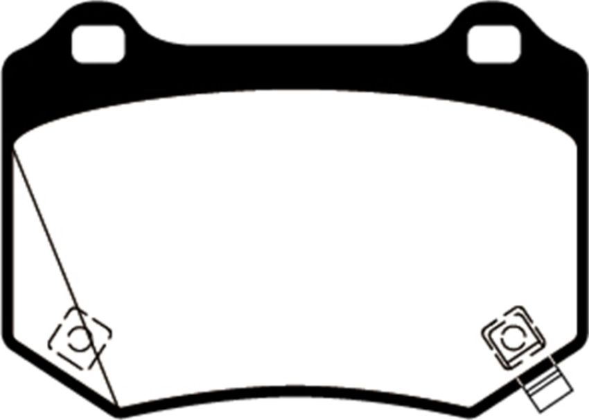 EBC Brakes DP32361C Redstuff Ceramic Low Dust Brake Pads