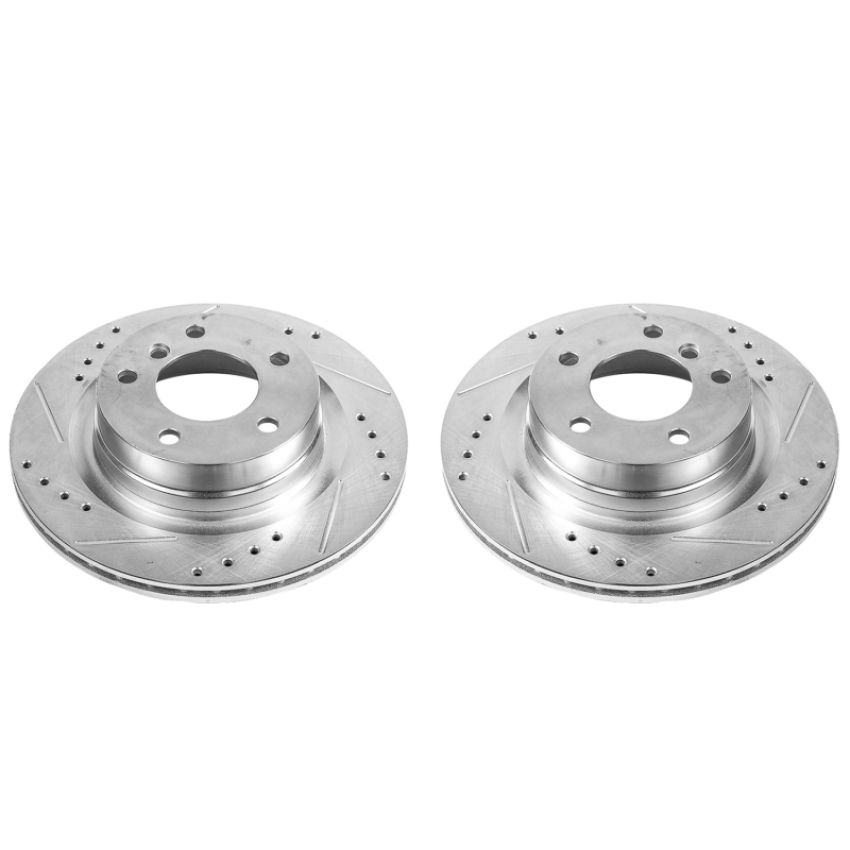PowerStop EBR1403XPR PowerStop Evolution Performance Drilled, Slotted & Plated Brake Rotor Pair