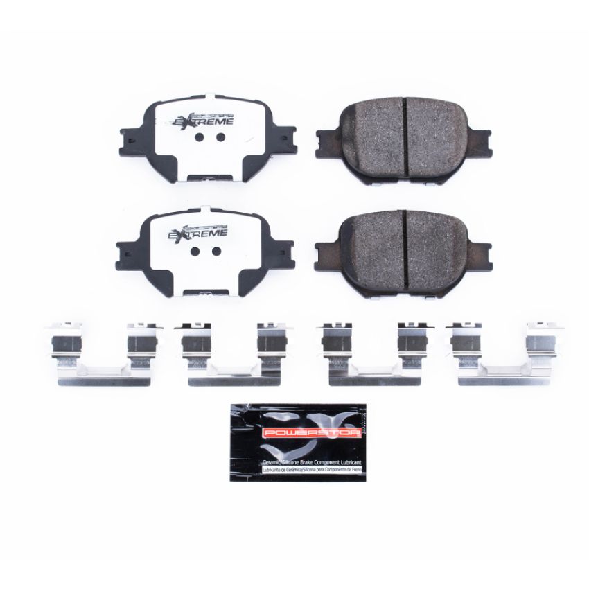 PowerStop Z26-817 PowerStop - Z26 Performance Carbon-Fiber Ceramic Brake Pads with Hardware Kit
