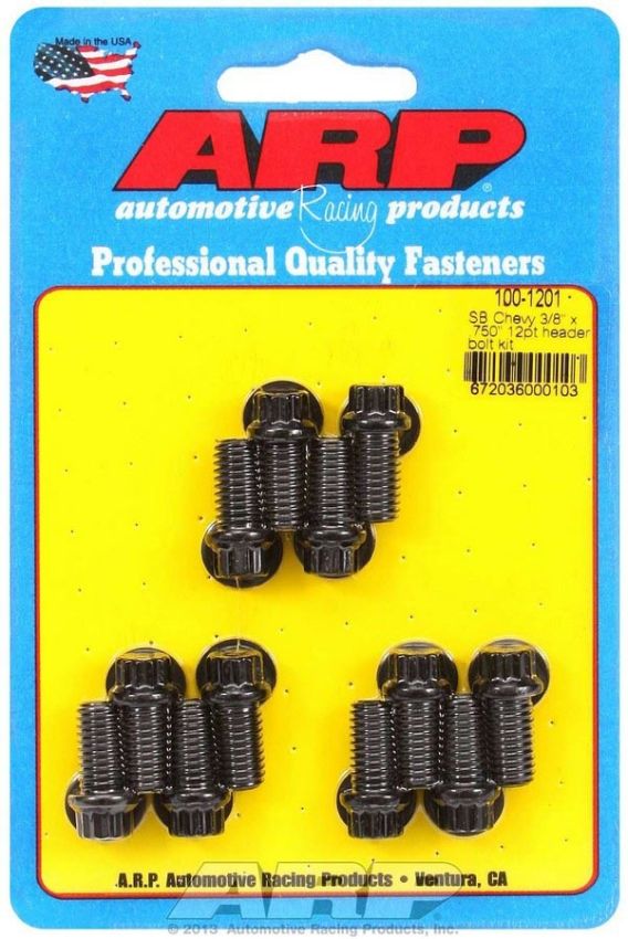 ARP ARP100-1201 Header Bolt Kit - 12pt. 3/8 x .750 UHL (12)