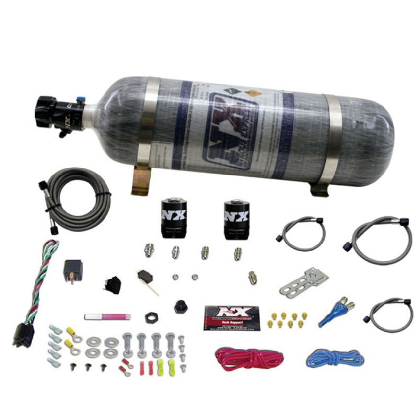 Nitrous Express 20922-12 ALL FORD EFI SINGLE NOZZLE SYSTEM WITH COMPOSITE BOTTLE