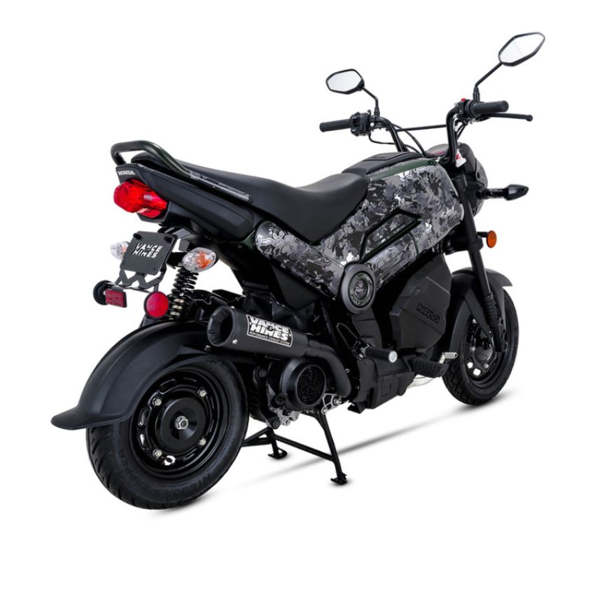 Vance and Hines Upsweep Matte Blk Hon Navi