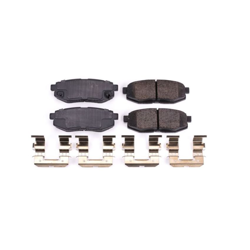 PowerStop 17-1124 PowerStop - Z17 Low-Dust Ceramic Brake Pads with Hardware