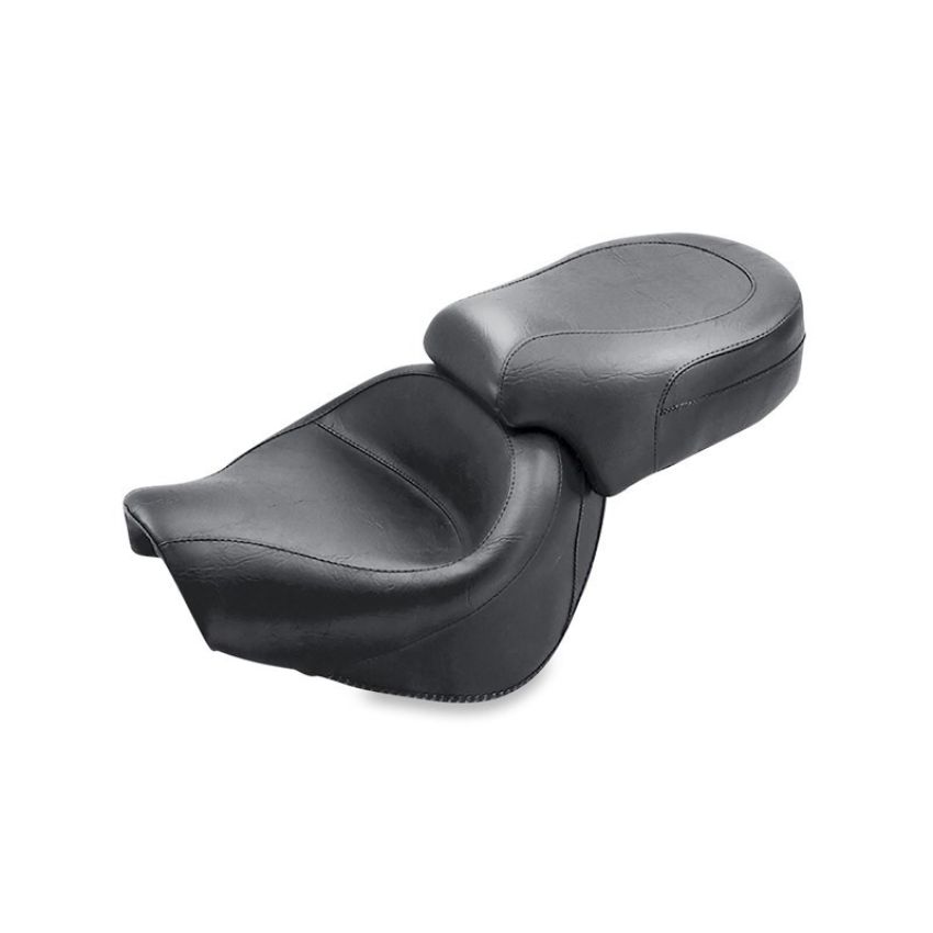 Mustang Motorcycle 76563 Mustang 07-17 Yamaha V-Star 1300, 1300 Tourer Wide Touring 2PC Seat - Black