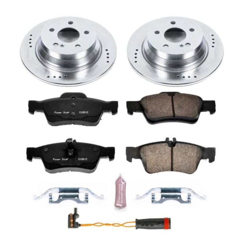 PowerStop K5320 Z23 Daily Driver Carbon-Fiber Ceramic Brake Pad and Drilled & Slotted Rotor Kit