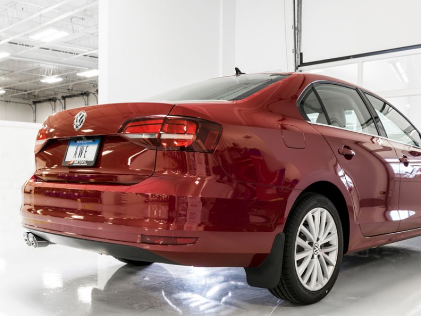 AWE Tuning 3020-22032 09-14 Volkswagen Jetta Mk6 1.4T Track Edition Exhaust - Chrome Silver Tips
