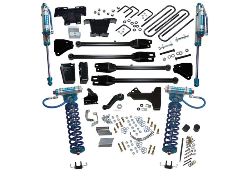 Superlift K237KG 11-16 Ford F-250 SuperDuty 4WD 6in Lift Kit w/ 4-Link Conv / King Coilovers & Rear Shocks
