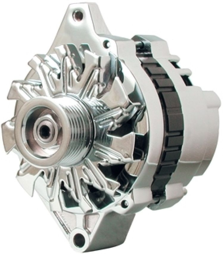 POWERMASTER PWM37803 Chrome 140 Amp Small Delco Alternator