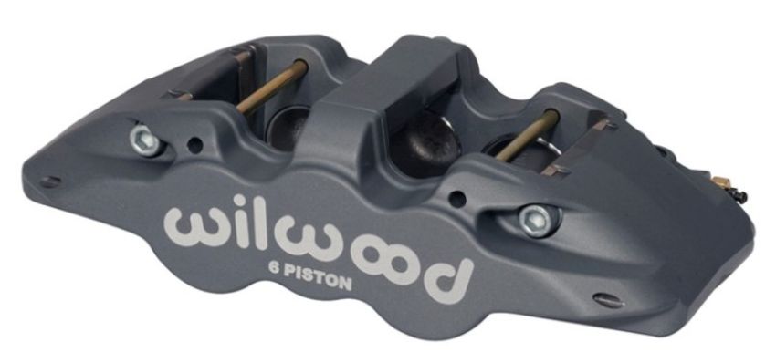 Wilwood 120-13291 Caliper-Aero6-R/H - Black Anodize (.80 Thk Pad) 1.62/1.12/1.12in Pistons 1.25in Disc