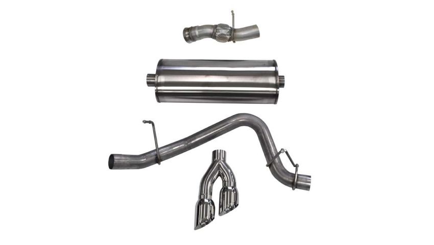 CORSA Performance 14826 Corsa 2015-2020 GMC Yukon Denali 6.2L V8 Single Side Exit Cat-Back Exhaust w/ Polished Tips